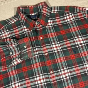 Vintage Ralph‎ Lauren Mens Blaire Flannel Shirt XL Button Down Plaid Checkered
